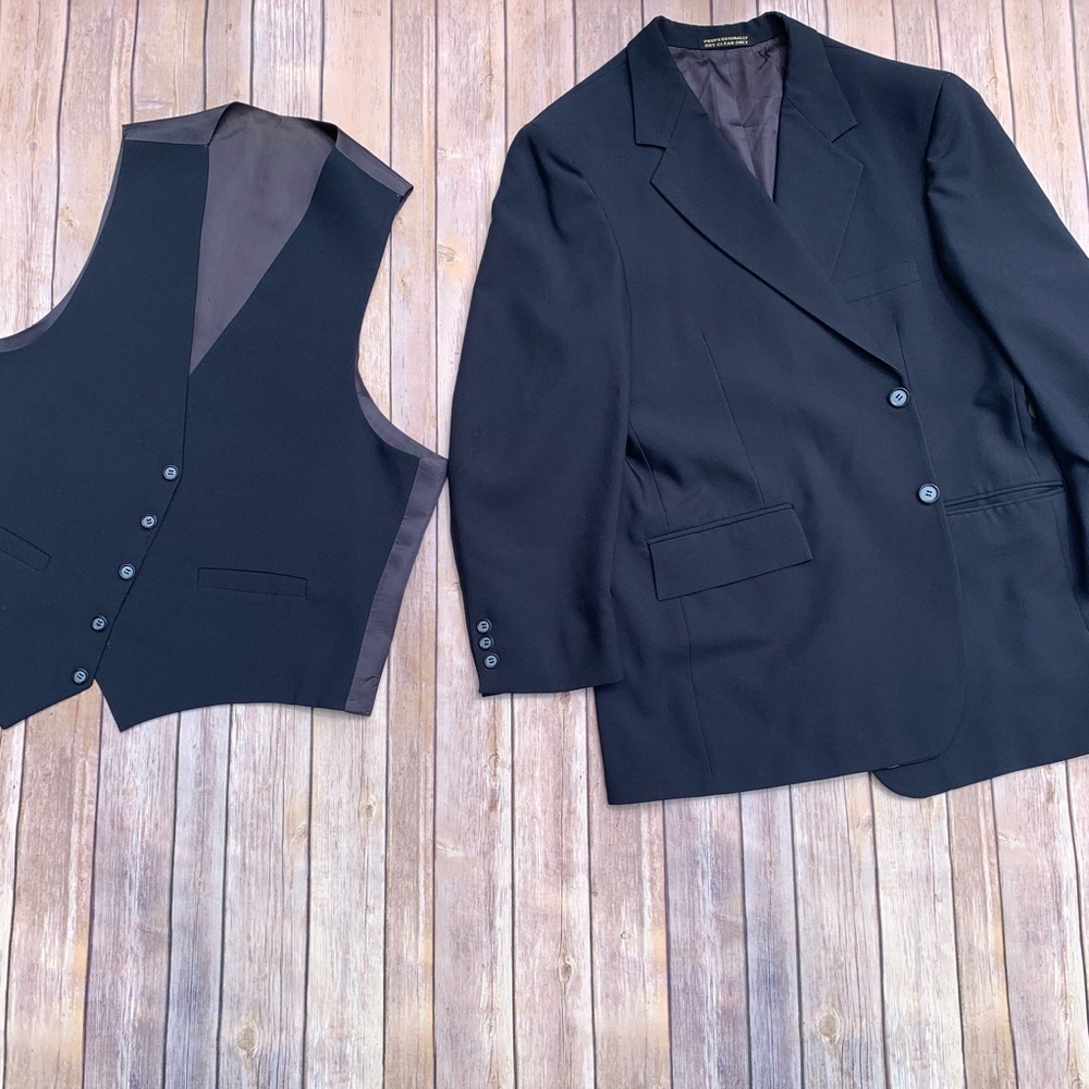 Men jacket with matching vest